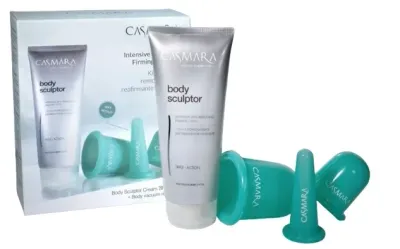 Casmara Body Massager набор: крем для тела 200 мл и 2 аксессуара, набор для ухода за телом и массажа