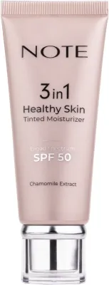 Тональная основа для лица Note 3 In 1 Healthy Skin Tinted Moisturizer SPF 50 3 в 1, 30 мл