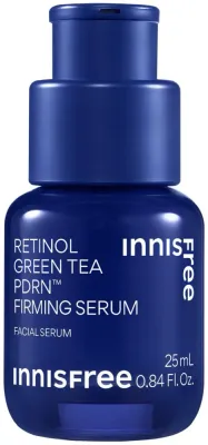 Innisfree Retinol Green Tea PDRN Firming Serum сыворотка для лица с ретинолом, зелёным чаем и PDRN разглаживающая 25 мл