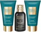 Baylis & Harding Baylis & Harding Black Pepper & Ginseng Men's The Essentials Travel Wash Bag - Мужской набор Baylis Harding Black Pepper, Ginseng Men's The Essentials Travel Wash Bag, 4 продукта — фото 3