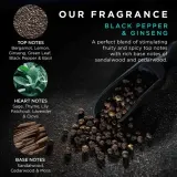 Baylis & Harding Baylis & Harding Black Pepper & Ginseng Men's The Essentials Travel Wash Bag - Мужской набор Baylis Harding Black Pepper, Ginseng Men's The Essentials Travel Wash Bag, 4 продукта — фото 4