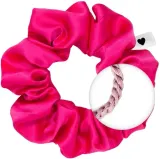 Резинка для волос Bellody Original Satin-Scrunchie Pink Flamingo атласная, 1 шт — фото 3