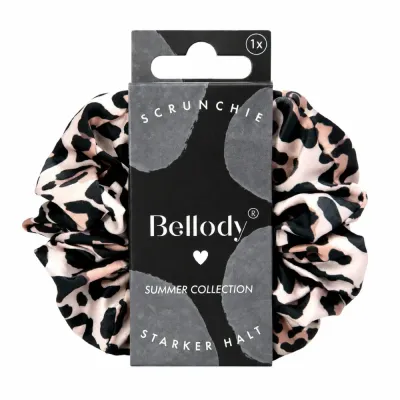 Резинка для волос Bellody Original Satin-Scrunchie Wild Leo, атласная, 1 шт