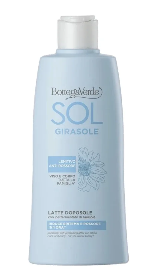 Bottega Verde Sol Sunflower бальзам после загара успокаивающий для лица и тела, с подсолнечником 200 мл