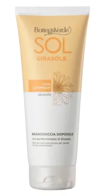 Гель для ванны и душа после загара Bottega Verde Sol Sunflower Aftersun с экстрактом подсолнечника, 200 мл