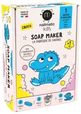 Nailmatic Crocodile Soap Maker набор для изготовления мыла для детей, детский набор для мыловарения в форме крокодила