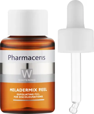 Pharmaceris W Meladermix Peel пилинг для лица отшелушивающий против пигментных пятен, с молочной, гликолевой и миндальной кислотами, 30 мл