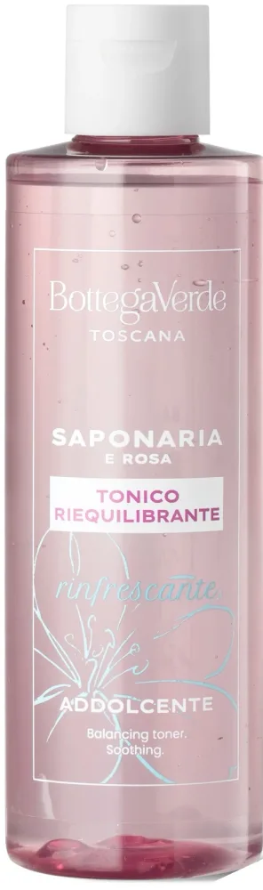 Bottega Verde Saponaria Balancing Soothing Refreshing Toner тоник для лица очищающий освежающий успокаивающий 200 мл