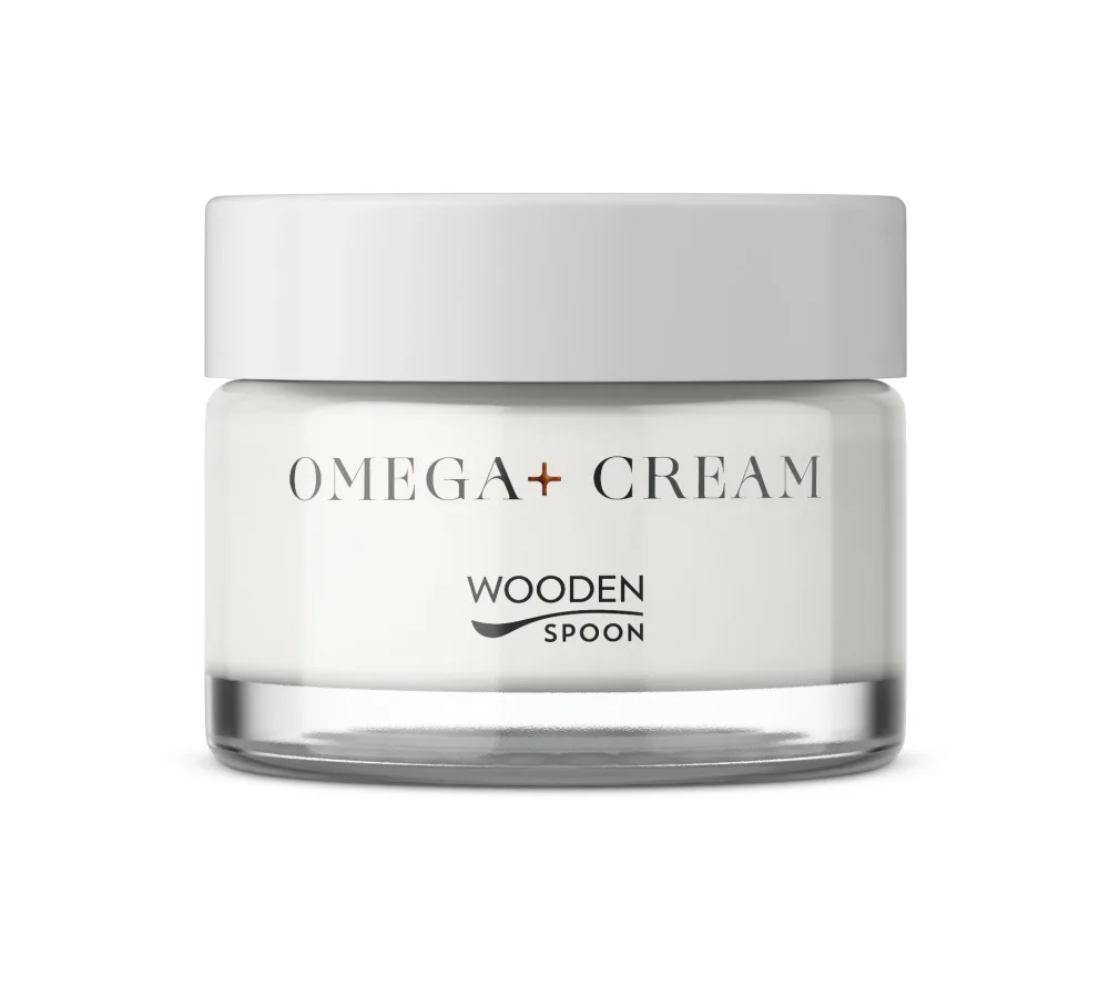 Wooden Spoon Omega+ Rescue Facial Cream крем для лица питательный с омега-кислотами 50 мл, веганский крем с облепихой для сухой кожи