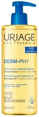 Очищающее масло для душа Uriage DERM-PHY Dermatological Cleansing Oil, 500 мл