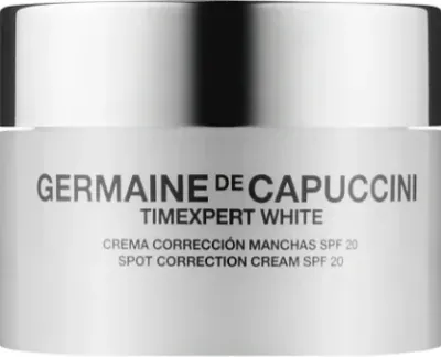 Germaine de Capuccini TimExpert White Spot Correction Cream SPF20 крем для лица против пигментных пятен 50 мл, дневной осветляющий с солодкой и витамином C