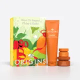 Origins GinZing набор Glow on Repeat: крем 30 мл, крем для глаз 15 мл и скраб 150 мл, для сияния кожи — фото 1