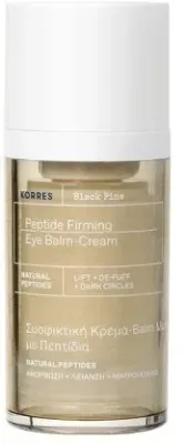Бальзам-крем для кожи вокруг глаз Korres Black Pine Peptide Firming Eye Balm-Cream укрепляющий, 15 мл