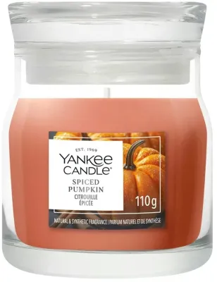 Ароматическая свеча в банке Yankee Candle Signature Spiced Pumpkin «Пряная тыква», 368 г