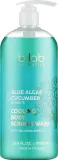B.lab cosmetics B. Lab Cosmetics Blue Algae Cucumber Extracts Cooling Body Scrub & Wash - Пилинг для тела B. Lab Cosmetics Blue Algae Cucumber Extracts Cooling Body Scrub «Голубые водоросли и экстракт огурца», охлаждающий, 1000 мл — фото 1