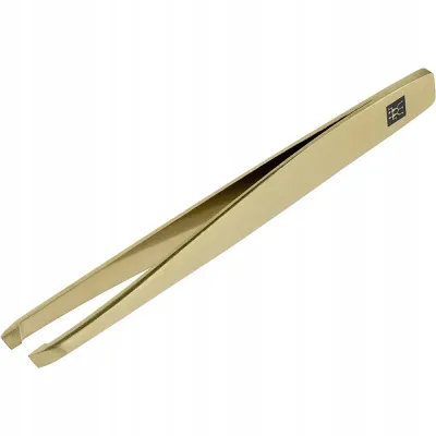 Пинцет для бровей скошенный Zwilling Beauty Twinox Gold Edition, 9 см, 1 шт
