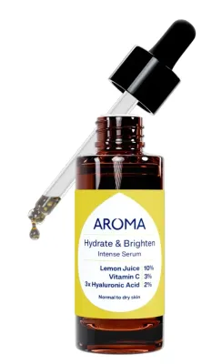 Сыворотка для лица Aroma Hydrate и Brighten Intense Serum интенсивно увлажняющая и осветляющая, 30 мл