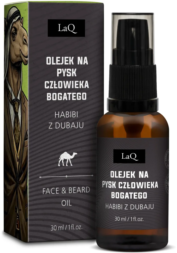 Масло для бороды и после бритья LaQ Habibi From Dubai Soothing Beard + Aftershave Oil успокаивающее, 30 мл