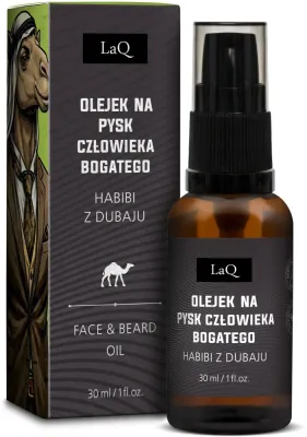 Масло для бороды и после бритья LaQ Habibi From Dubai Soothing Beard + Aftershave Oil успокаивающее, 30 мл