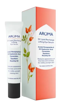 Сыворотка для кожи под глазами Aroma 3X Lipid Recharge Lifting Eye Serum лифтинговая, с тройным липидным комплексом, 15 мл