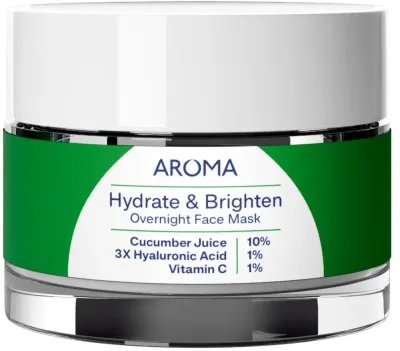 Ночная маска для лица Aroma Hydrate и Brighten Overnight Face Mask, увлажнение и сияние, 50 мл