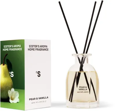 Диффузор ароматический Sister's Aroma Secret Pear + Vanilla Home Fragrance для дома, 140 мл