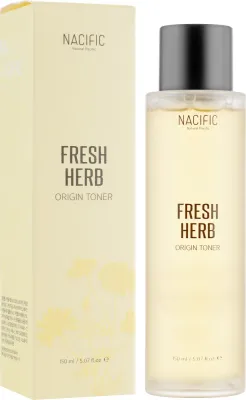 Nacific Fresh Herb Origin Toner тоник для лица с календулой 150 мл, увлажняющий успокаивающий с ниацинамидом