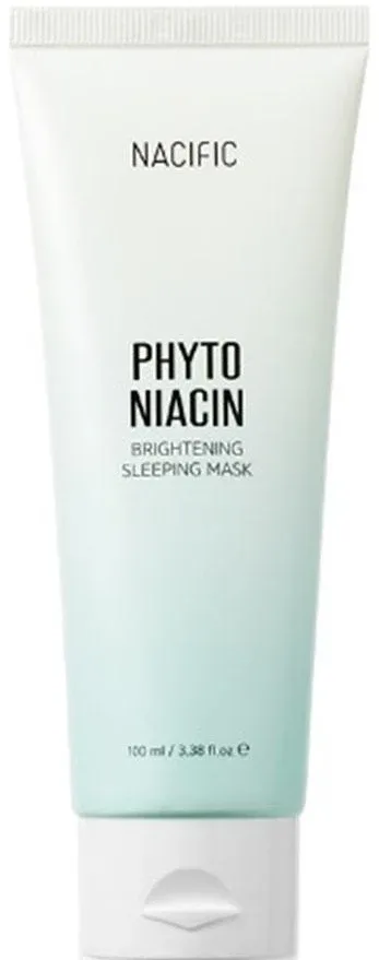 Nacific Phyto Niacin Brightening Sleeping Mask ночная маска для лица осветляющая с ниацинамидом и центеллой, для сияния кожи, корейская косметика, 100 мл