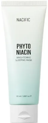 Nacific Phyto Niacin Brightening Sleeping Mask ночная маска для лица осветляющая с ниацинамидом и центеллой, для сияния кожи, корейская косметика, 100 мл