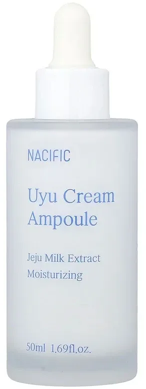 Nacific Uyu Cream Ampoule крем-сыворотка для лица питательная с молочными протеинами 50 г, с церамидами и гиалуроновой кислотой для сухой кожи