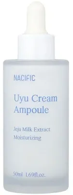 Nacific Uyu Cream Ampoule крем-сыворотка для лица питательная с молочными протеинами 50 г, с церамидами и гиалуроновой кислотой для сухой кожи