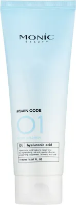 Monic Beauty #Skin Code 01 Hyaluronic Acid Foam Cleanser пенка для умывания лица увлажняющая с гиалуроновой кислотой и пантенолом 150 мл