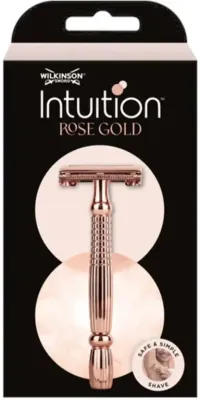 Бритвенный станок Wilkinson Sword Intuition Rose Gold Safety Razor With 10 Blades с 10 сменными лезвиями, 1 шт