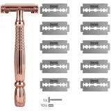 Бритвенный станок Wilkinson Sword Intuition Rose Gold Safety Razor With 10 Blades с 10 сменными лезвиями, 1 шт — фото 2