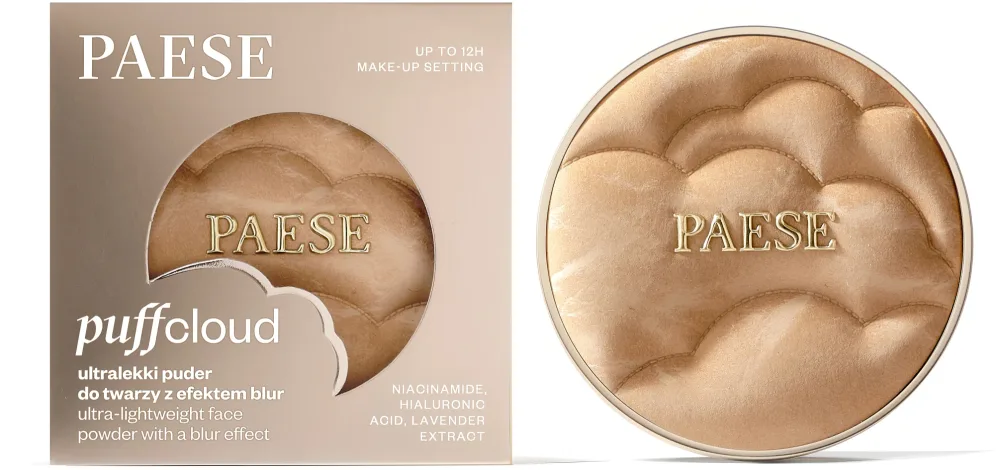 Пудра для лица Paese Puff Cloud Ultra-Lightweight Face Powder With A Blur Effect ультралёгкая, с эффектом blur, 4,2 г, оттенок 03 - Sand Beige