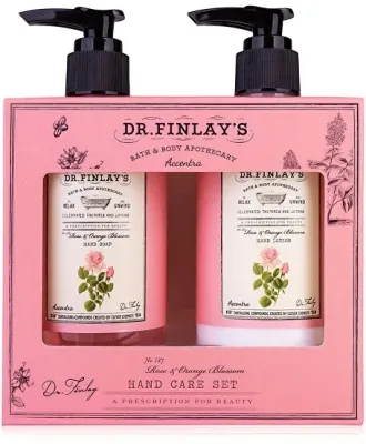 Набор для рук Accentra Dr. Finlay's Rose и Orange Blossom Hand Care Set: мыло и лосьон, по 240 мл