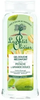 Гель для душа Le Petit Olivier Pistachio Sweet Almond Comfort Shower Gel увлажняющий, фисташка и сладкий миндаль, 400 мл