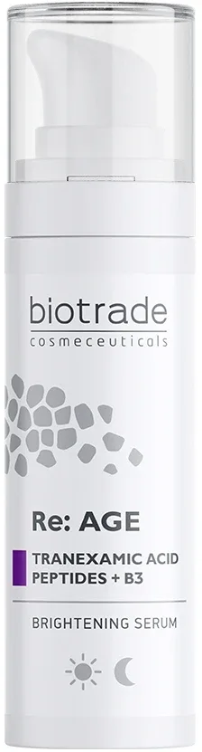 Biotrade Re:Age Tranexamic Acid 5% Niacinamide 5% Peptide сыворотка для лица осветляющая с транексамовой кислотой ниацинамидом и пептидами 30 мл