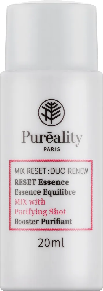 Pureality Paris Mix Reset Duo Renew Reset эссенция для лица восстанавливающая 20 мл обновляющая эссенция с ниацинамидом и молочной кислотой