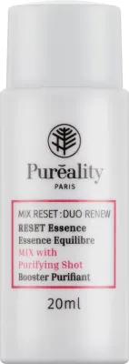 Pureality Paris Mix Reset Duo Renew Reset эссенция для лица восстанавливающая 20 мл обновляющая эссенция с ниацинамидом и молочной кислотой