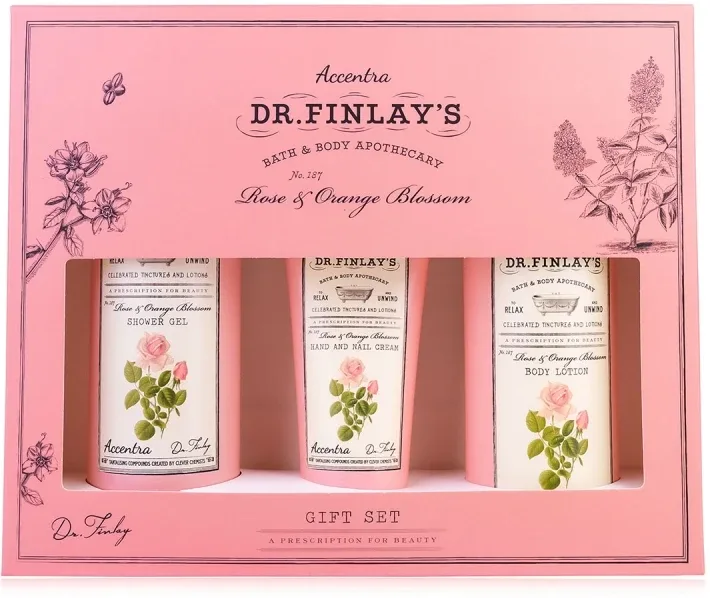 Набор Accentra Dr. Finlay's Apothecary: лосьон для тела, крем для рук и гель для душа