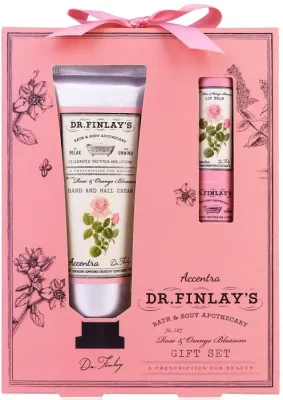 Набор Accentra Dr. Finlay's Apothecary: бальзам для губ 3,5 г и крем для рук 60 мл