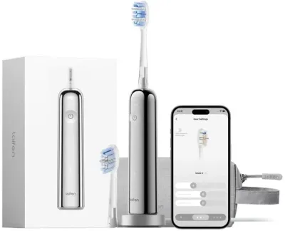 Электрическая зубная щётка Laifen Wave Pro LFTB02-S Stainless Steel с 2 насадками, 1 шт