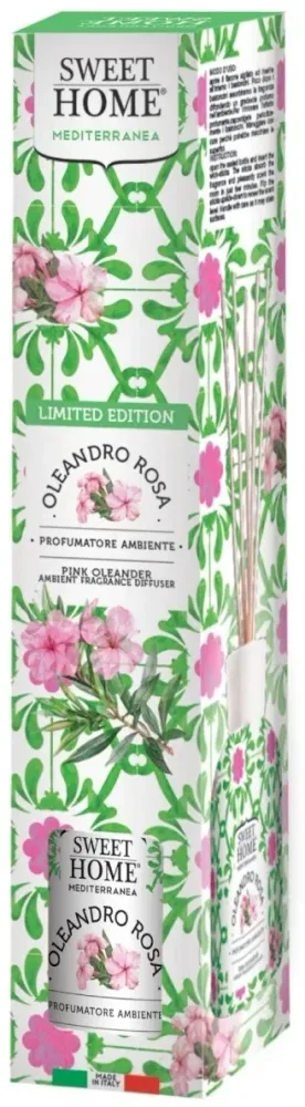 Sweet Home Collection Sweet Home Oleandro Rosa Limited Edition - Диффузор ароматический Sweet Home Oleandro Rosa Limited Edition для дома, лимитированная серия, 100 мл