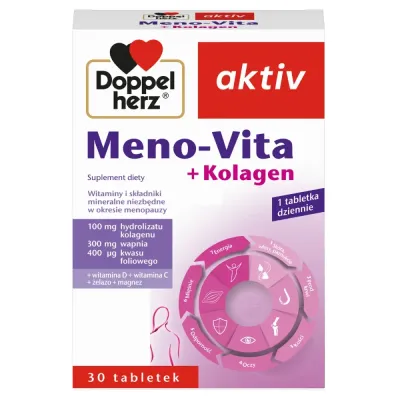БАД для женщин в период менопаузы Doppelherz Aktiv Meno-Vita + Kolagen, 30 шт