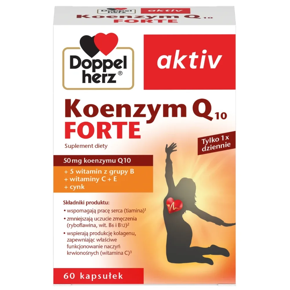 Пищевая добавка Doppelherz Aktiv Koenzym Q10 Forte для сердца, 60 шт