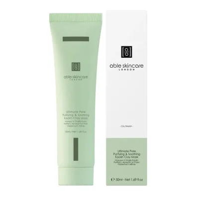 Маска для лица Able Skincare Ultimate Pore Purifying + Soothing Kaolin Clay Mask очищающе-успокаивающая, с каолиновой глиной, 50 мл
