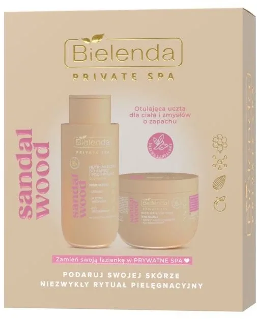 Набор Bielenda Private Spa Sandal Wood: масло для тела 250 мл и молочко для тела 300 мл