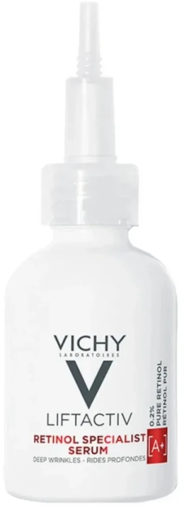 Vichy LiftActiv Retinol Specialist Serum сыворотка для лица ночная с ретинолом 0,2% против глубоких морщин 30 мл