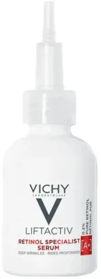 Vichy LiftActiv Retinol Specialist Serum сыворотка для лица ночная с ретинолом 0,2% против глубоких морщин 30 мл